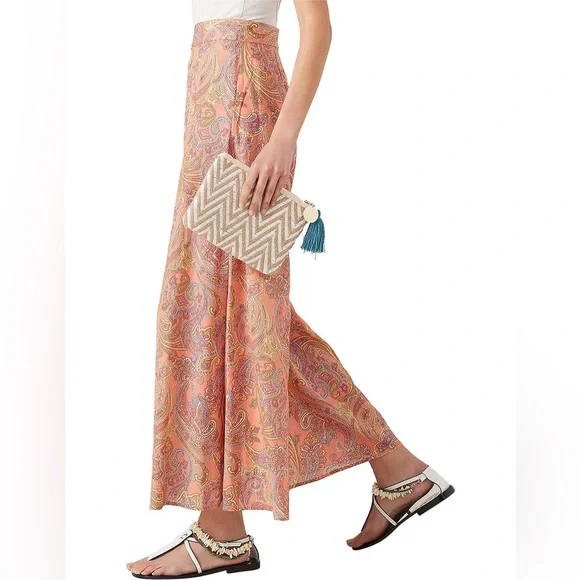 TIGERLILY Sisandia Paisley High Waisted Split Wide Leg Pants NWT - Picture 5 of 16